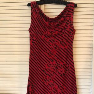 Flattering red dress
